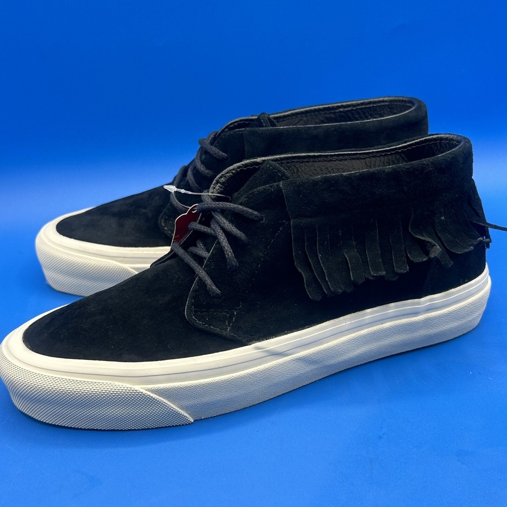 VANS UltraCush Black Suede Low Top Fringe Sneakers Shoes Women's Size US 7.5 - Picture 5 of 10